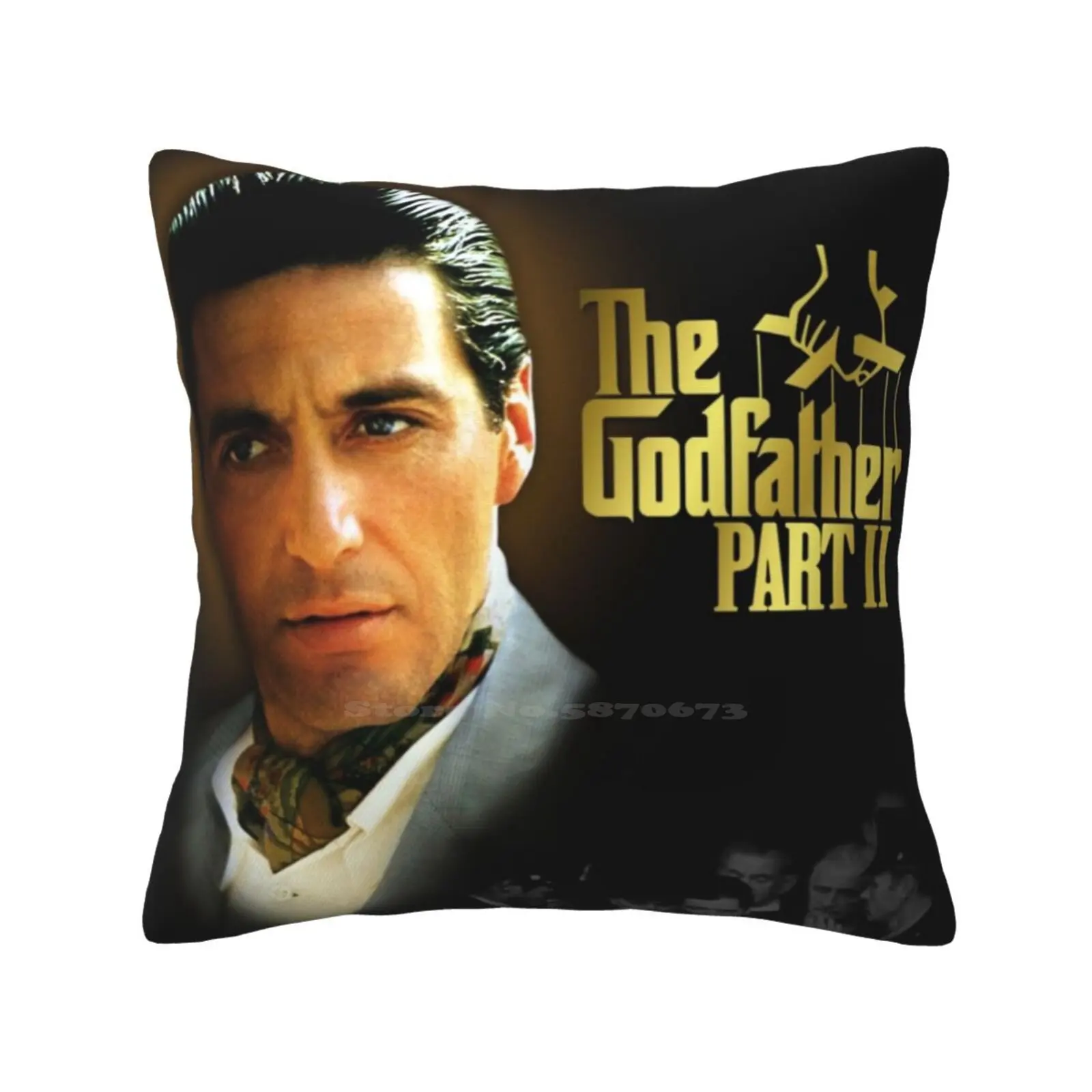 The Godfather ( 1974 ) Home Sofa Car Waist Throw Pillowcase The Godfather Mafia Corleone Italian Film Al Pacino Classic Funny