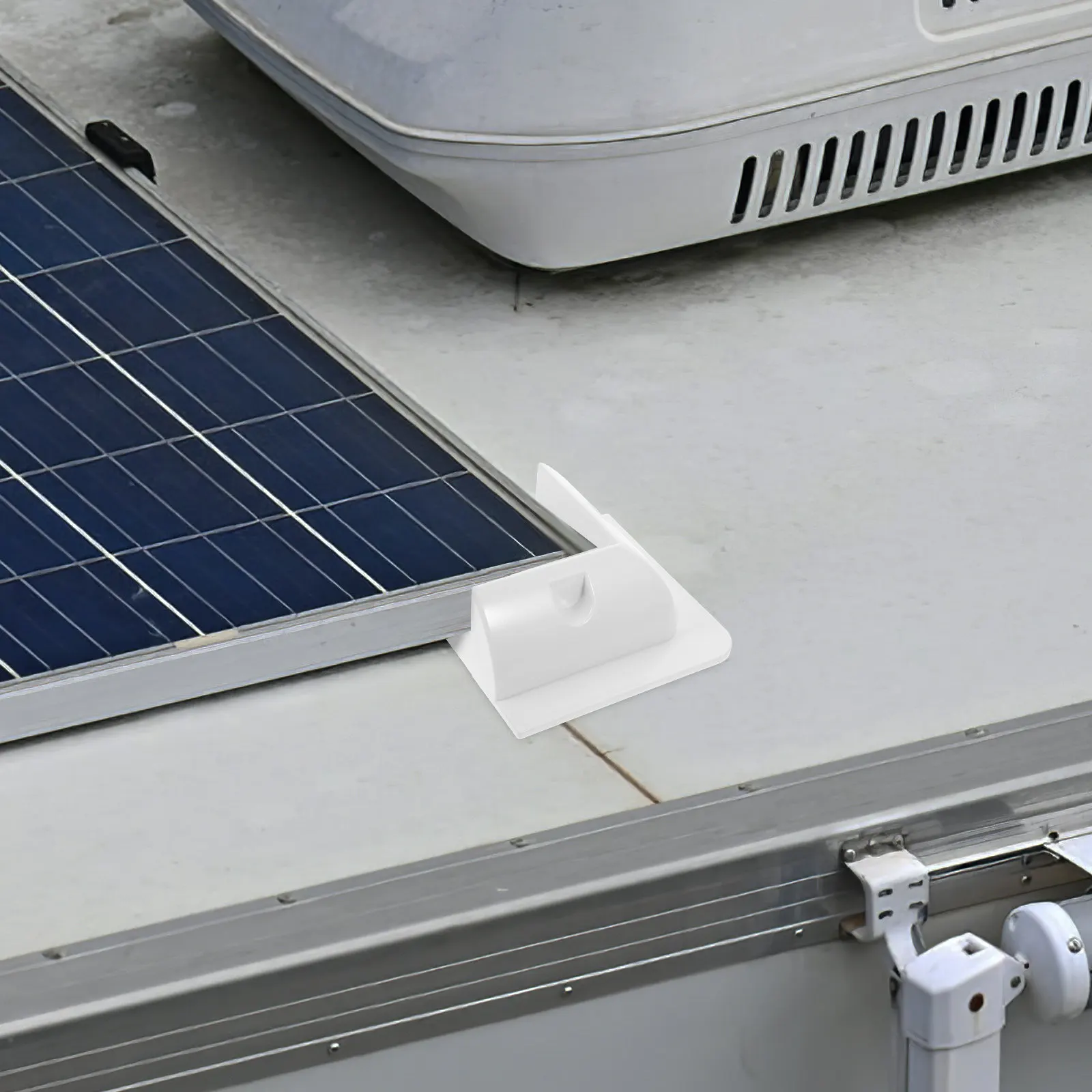 1Set Solar Panel Bracket Sturdy Mount for Rv Caravan Trailer Solar Panel Cooling Mounting Kit Installation Bracket