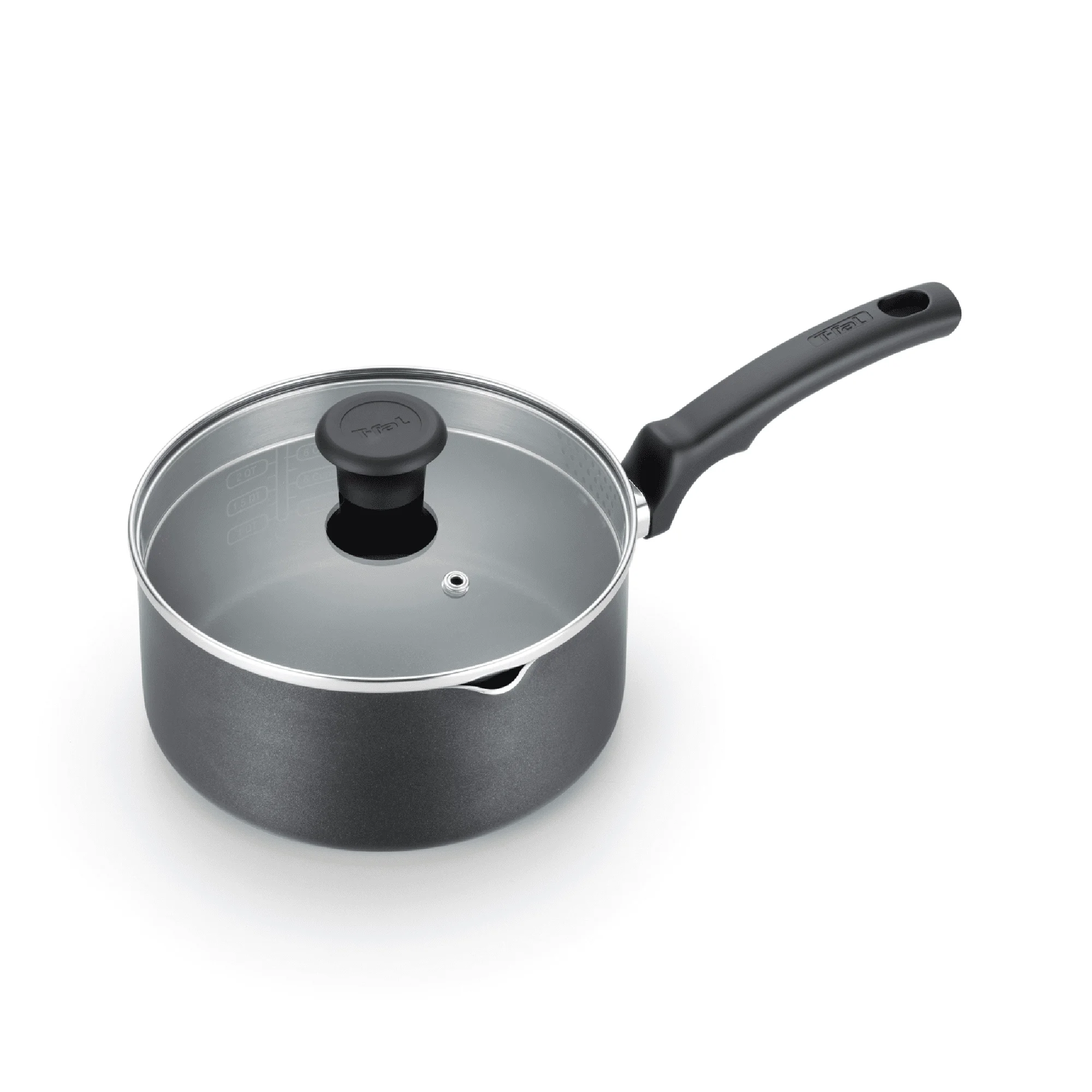 

T-fal Comfort 3QT. Nonstick Saucepan, Black