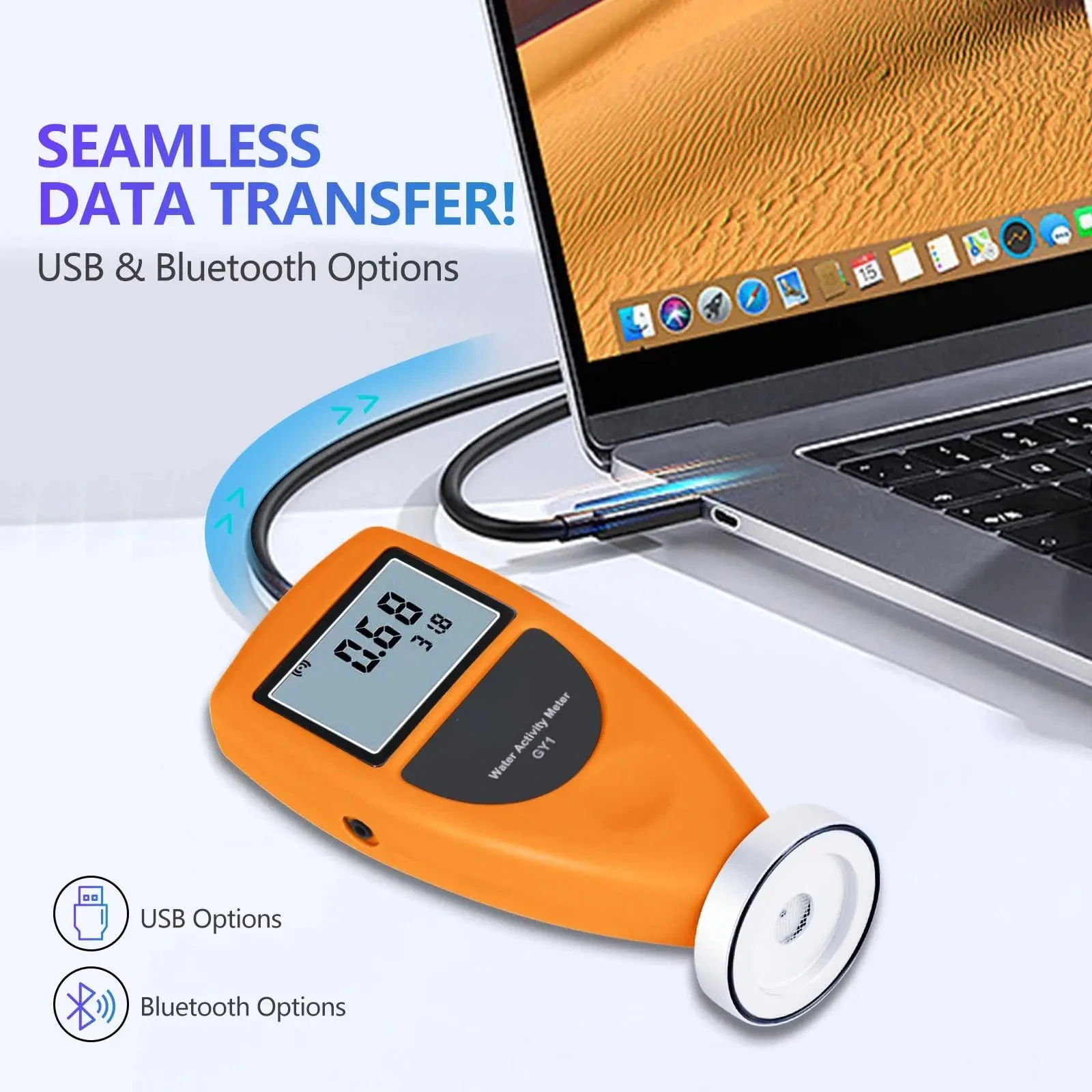 Digital Water Activity Meter Food Water Activity Tester Precision 0aw~1.0aw Optional Bluetooth Food Grain Water Activity Meter view 6