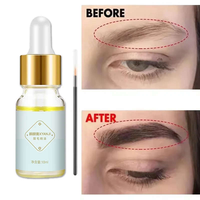Schnelles Augenbrauenwachstumsserum, Wimpern-Haarwachstum, Anti-Haarausfall-Produkt, verhindert Haarausfall, volleres, dickeres, verlängertes Augenbrauen-Make-up