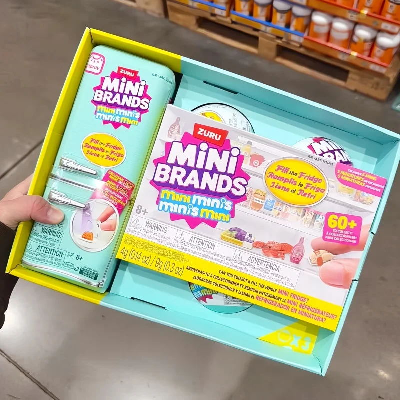 

Новый мини-холодильник Zuru, слепая коробка, мини-таємничные коробки, модная модель для ролевых игр, домашний миниатюрный холодильник, коллекционный набор игрушек