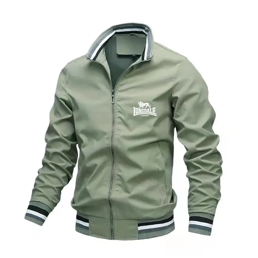 Men's aviator jacket with support collar, thin casual baseball jacket, latest spring fashion, high quality, 2025