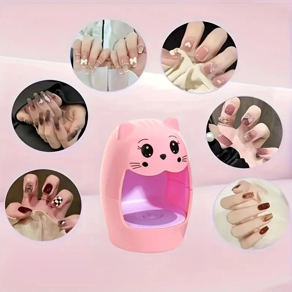 Yikoolin secador de unhas uv lâmpada led para manicure recarregável secagem rápida unhas gel polonês lâmpada ferramenta da arte do prego uso em salão de beleza em casa