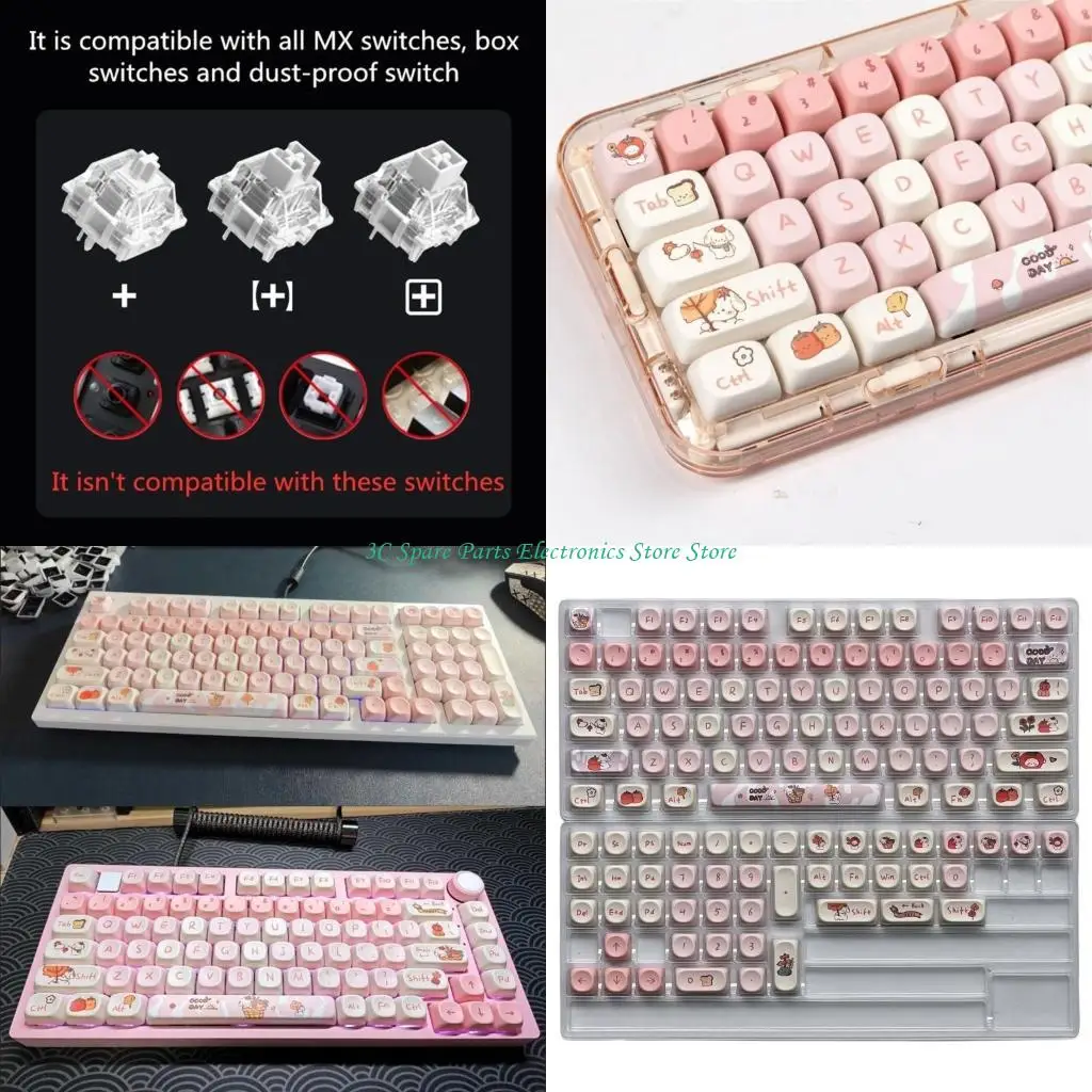 

SZ Fall Pupp Theme Theme Caycaps PBT Profile MOA 120Keys для макета Механические клавиатуры Настройка клавиш