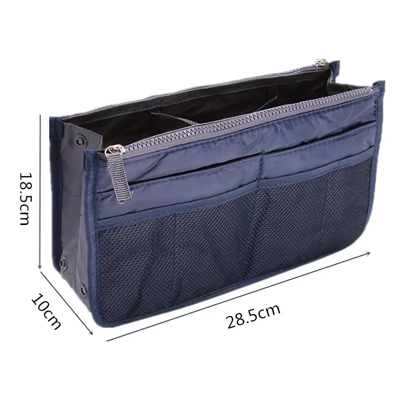 Organizer Insert Bag Women Nylon Travel Insert Organizer Handbag Purse Large Liner Lady Makeup Cosmetic Bag Cheap Female Tote