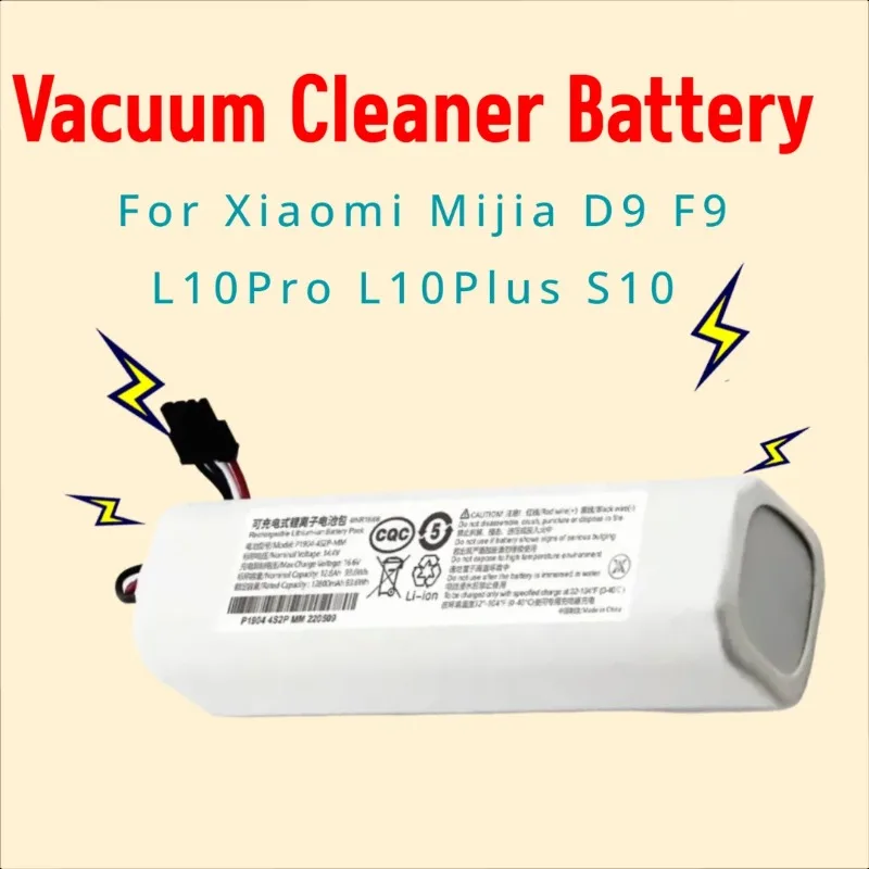 

P2008-4S2P-MMBK for Xiaomi Mijia D9 F9 L10Pro L10Plus S10 Vacuum Cleaner Battery