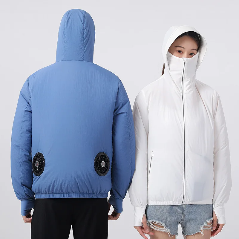 

Minsu 2025NewSummer Air Conditioning Clothing Skin Jacket with Fan Cooling Cooling Clothing Sun Protection Clothing Outdoor Leis