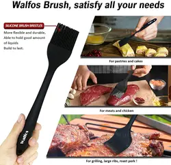 WALFOS Silicone BBQ Seasoning Brush Barbecue Grill Oil Brush Steak Bread Butter Brush Baking Barbecue Accessories Kitchen Gadget