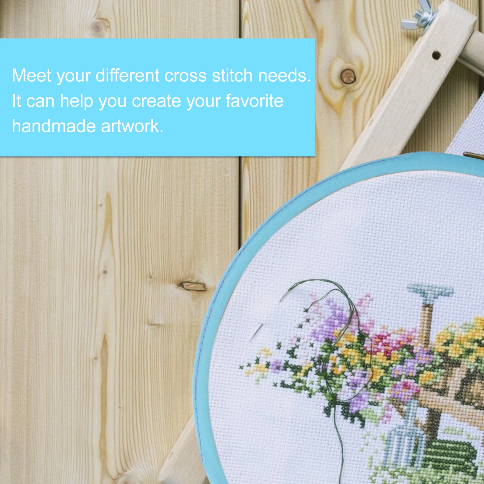 

4pcs Embroidery Hoops Round Bamboo Frame Tools Stretch Cloth Cross Stitch Rings Needlework Wreath Wooden DIY Gifts