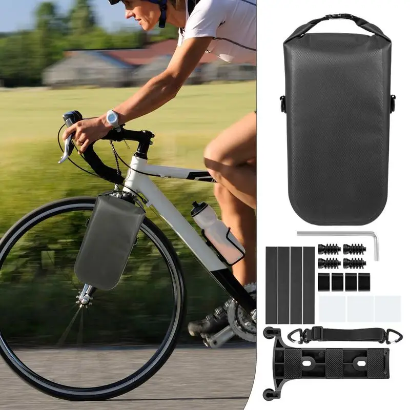 

Pannier Bags For Bicycles Riding Pannier Waterproof Quick Release Front Fork Pouch Shoulder Bag 5.5L Bikes Shoulder Bag
