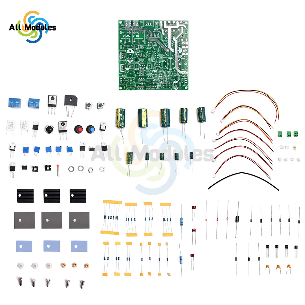 DIY Power Board Kit Adjustable Power Supply 0-30V 0-5A Learning Experiment Power Board Constant Voltage and Current Power Board