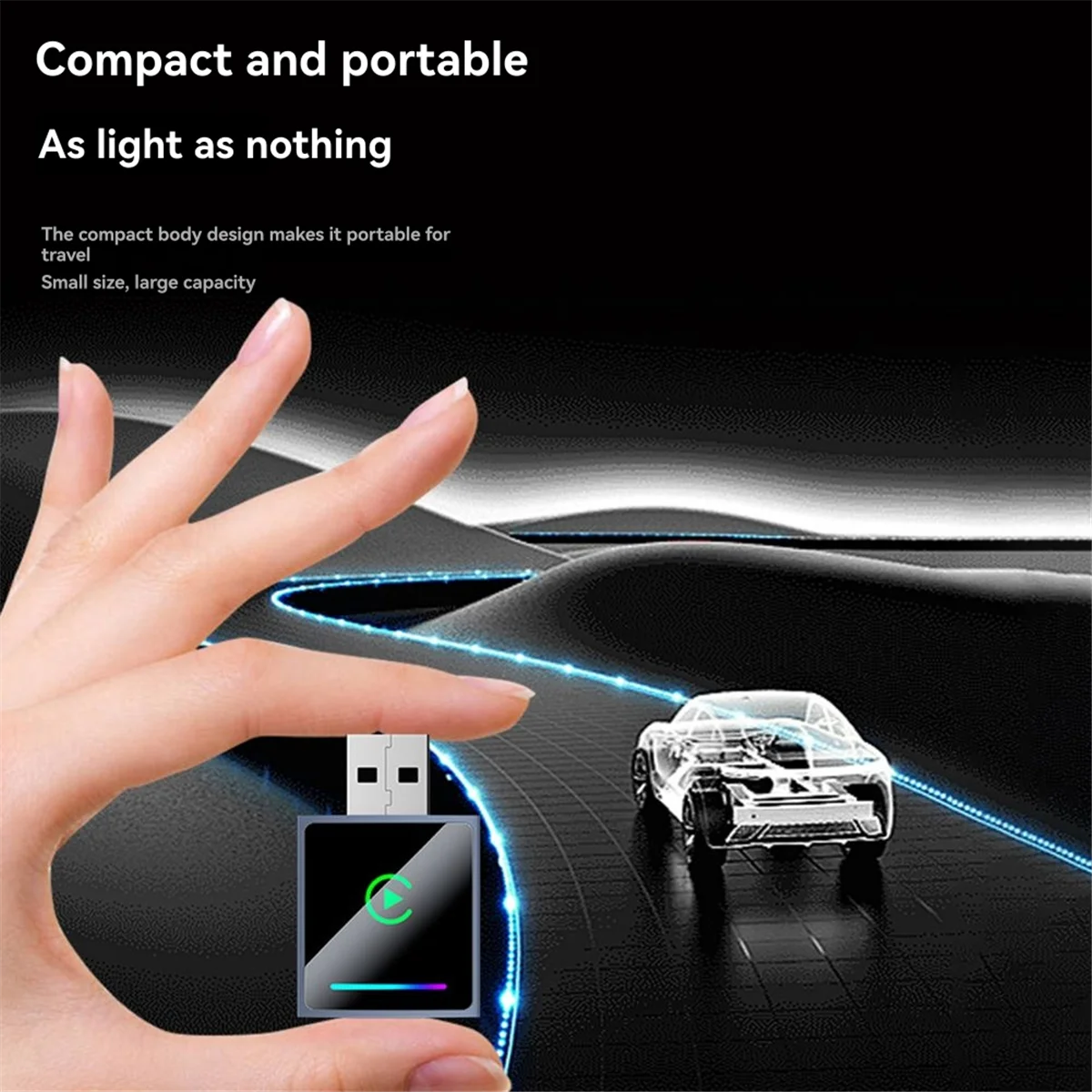 

2025+Wireless Carplay Adapter 2 in 1 USB Dongle Smart Carplay & Android Auto Adapter Plug and Play Wired Carplay to Wireless