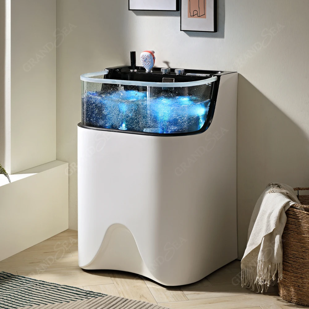 High Quality Ozone Milk Pet Bubble Bath Acrylic Beauty Cleaning Pet Bathtub Pet Dog Cat Spa Beauty Bathtub