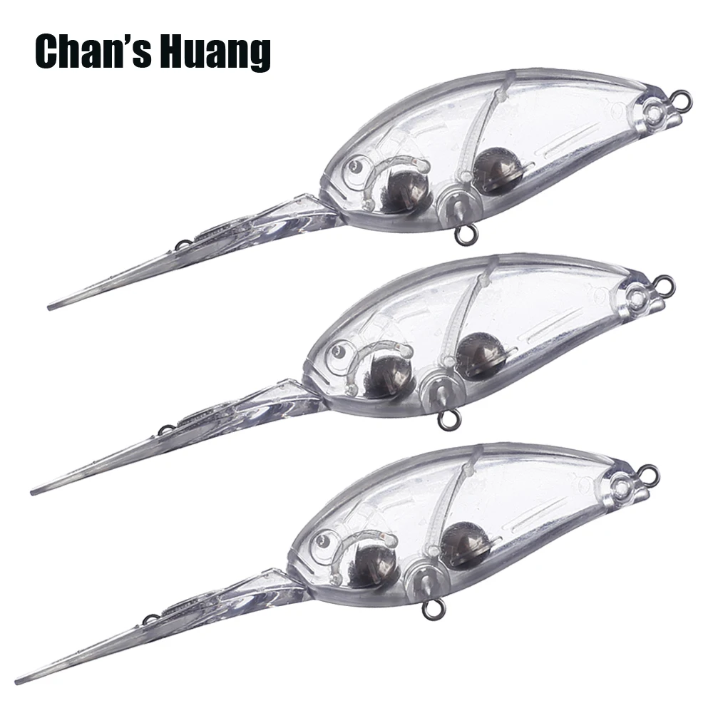 

Chan's Huang 10PCS / LOT 10M 16G / 4.33INCH 0.56OZ Floating Crank Fishing Lures Transparent Body Deep Water Crankbait Blanks