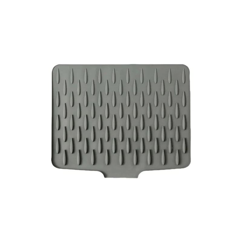  Sloped Silicone Countertop Drain Mat Heat Resistant Nonslip Kitchen Drying Pad
