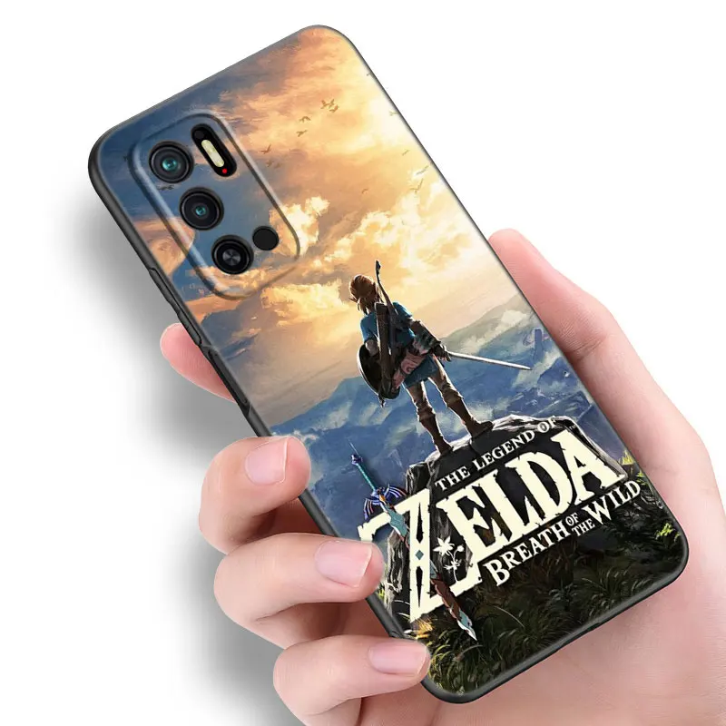 Z-Zeldas Game Black Silicone Phone Case For Xiaomi Redmi Note 9 10 11 11S 11T 12 13 Pro 5G Plus 9S 10S 12S