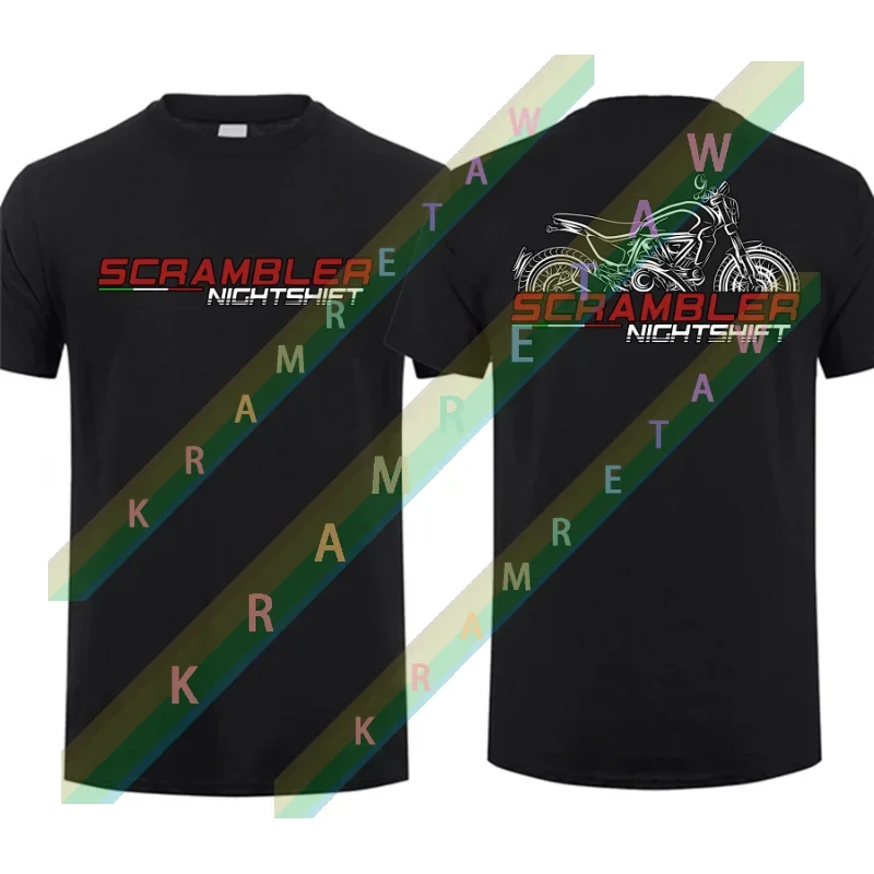 

Motorcycle T-shirt Ducatis Scrambler 800 Nightshift 2021-2023 T-shirt motorcycle Graphic Short Sleeves