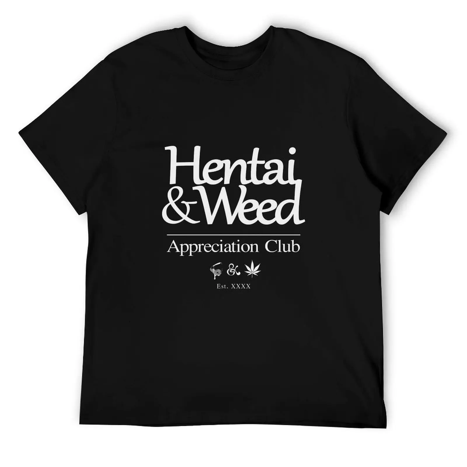 

hentai & weed T-Shirt men t shirt cotton 100% mens graphic t shirts cotton t shirts man 100% T-Shirt