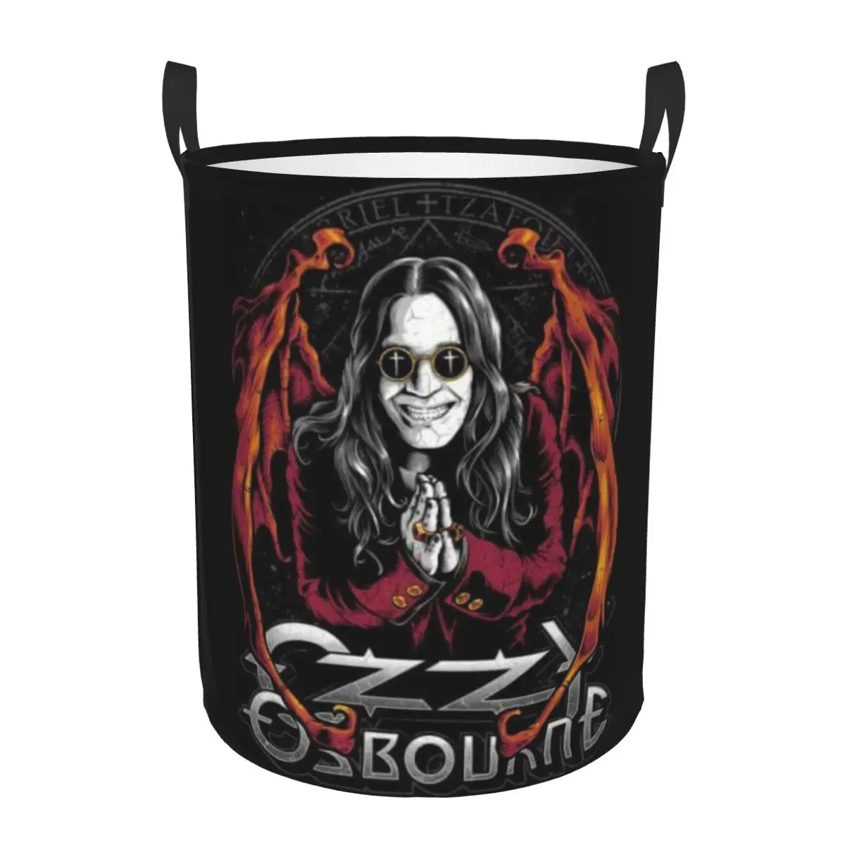 Ozzy Osbourne Laundry Basket Foldable Prince Of Darkness Toy Clothes Hamper Storage Bin for Kids Nursery