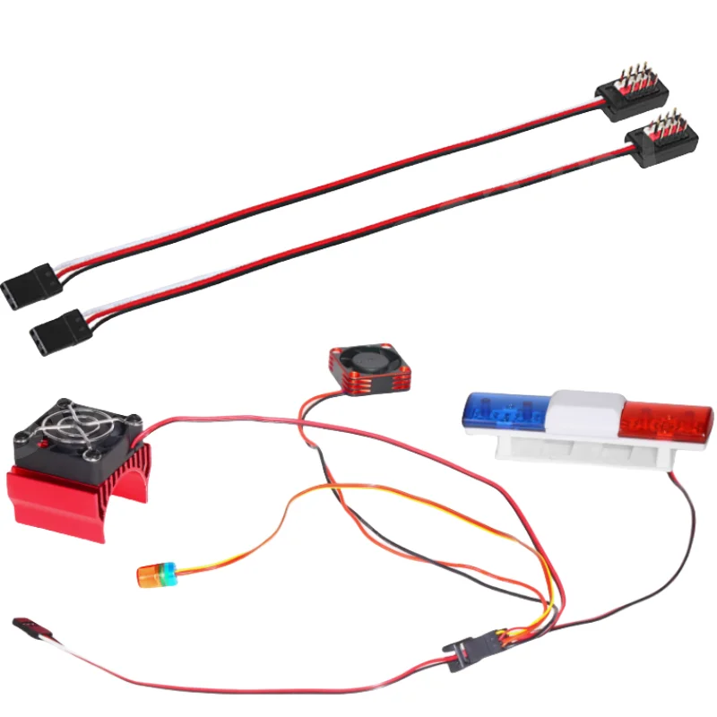 Cable de Control remoto de longitud de línea Y de 1 a 4, Cable extensor de servoventilador para Futaba JR RC Car HSP Traxxas TRX4 Axial SCX10 TAMIYA