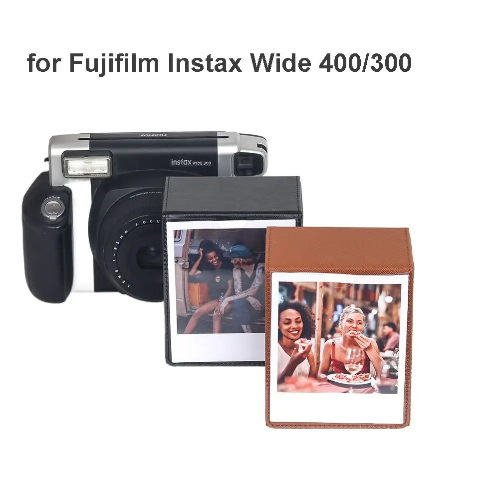 Instant Camera 5 inch Photo Storage Box Large Capacity PVC Photograph Case Household for Fujifilm Instax Wide 400/300