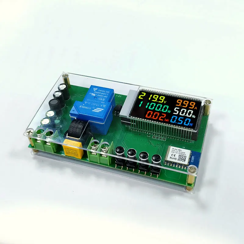 New Wifi Smart Meter  P3010 220V Input and Output Color Display Digital Voltage and Current Power MonitorS