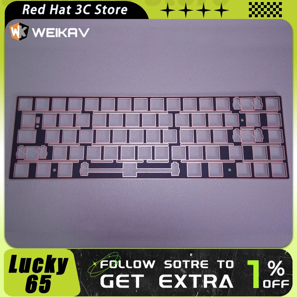 

WEIKAV Lucky65 FR4 Mechanical Keyboard Locating Plate Multiple layouts Locating Plate Gaming Pc Gamer Accessories Office Gift