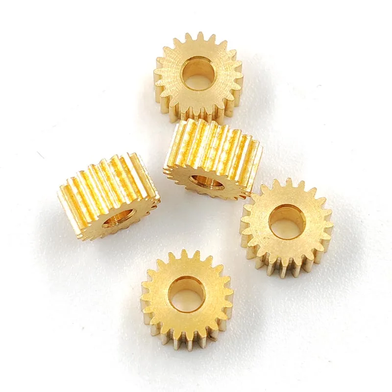 

202A 0.25M Copper Gears OD= 5.5mm 20 Teeth Hole 1.98mm Metal Brass Pinion 20T