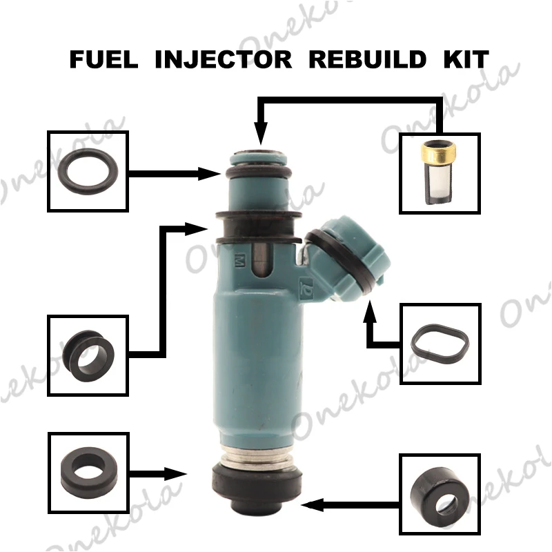 Fuel Injector repair kit Orings Filters for Subaru Impreza WRX 02-05 STI 16611-AA521 195500-3920