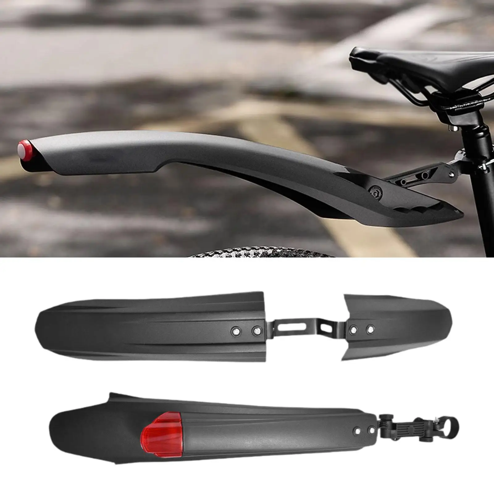 

Mountain Bike Front Rear Mudguard Set Cycling Accessories Replacement Repairing Spare Parts Cycling Mudflap Bicycle Fenders