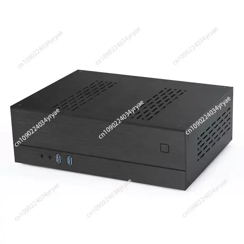 

Mini Computer Case Horizontal ITX Mini Chassis, Half High Graphics Card Network Interface Card Small 1U