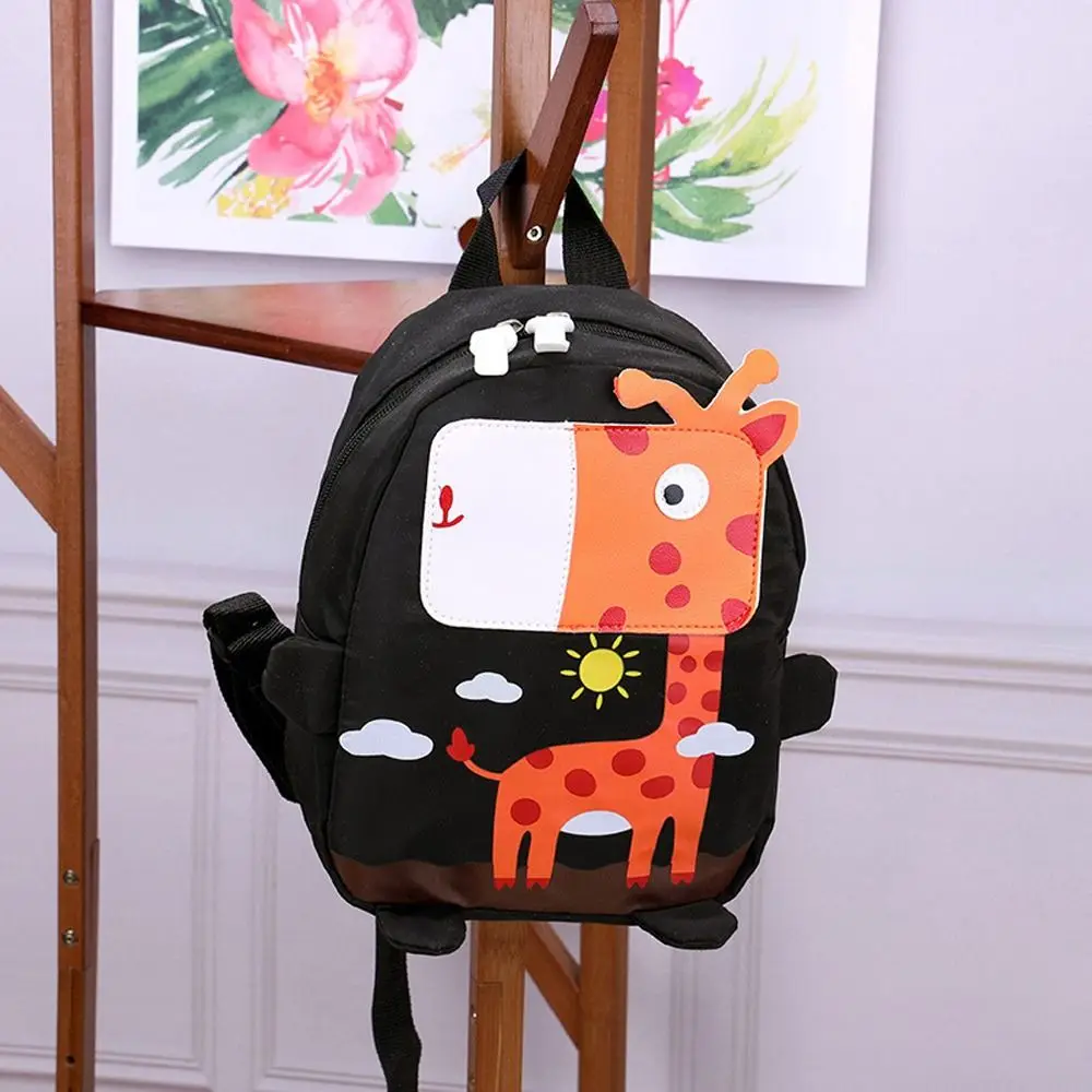 Cartoon Baby Safety Adjustable Harness Backpacks Children School Bag Giraffe Toddler Kids Backpack Anti-Lost Backpack