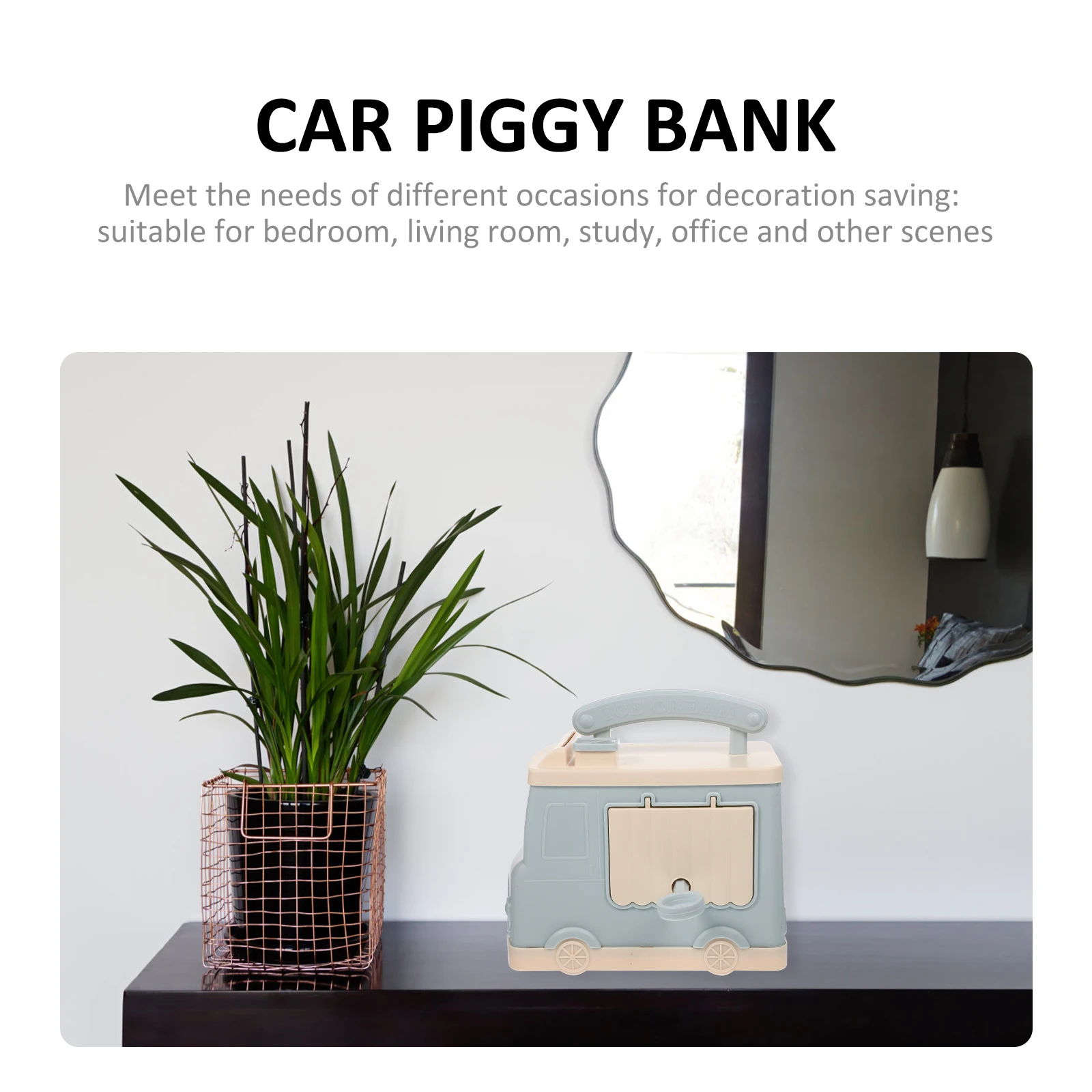 Desktop Auto Decor Spaarpot Mooie Auto Spaarpot voor Kinderen Anti Fall Geldpot voor Woonkamer Studie Decoratie