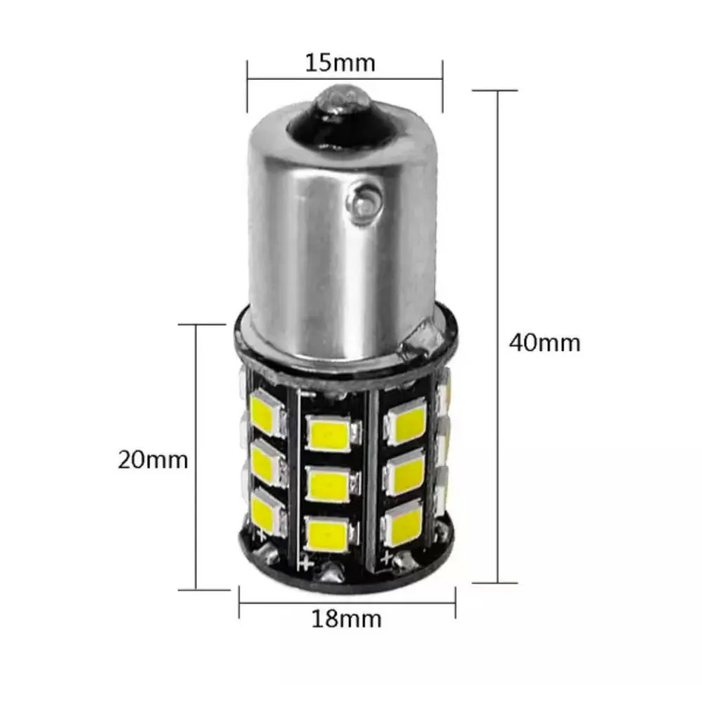 

50pcs 1156 BA15S P21W 1157 BA15D 33 SMD 2835 LED Car Tail Bulb Brake Lamp Auto Daytime Running Light