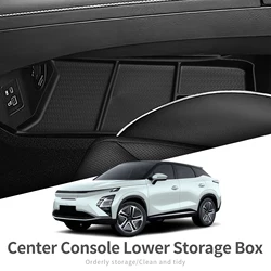 SMABEE for Chery OMODA 5 C5 E5 EV Model 2024 2025 Center Console Lower Storage Box Car Tray TPE Organizers Accessories Tidying