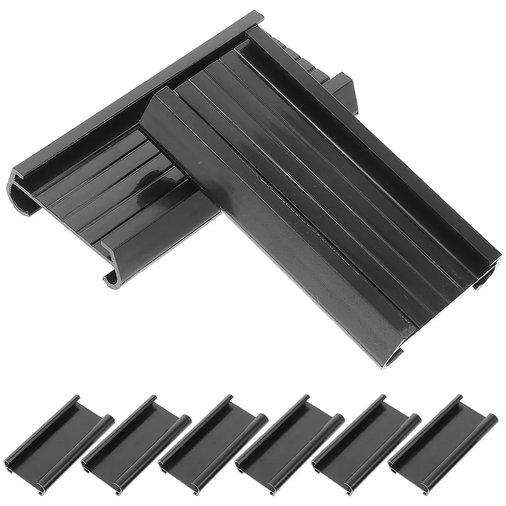 

8Pcs Plastic Shelf Tags Clear PVC Label Holders for Wire Shelf Storage Bins Library Organization PVC Store Holder