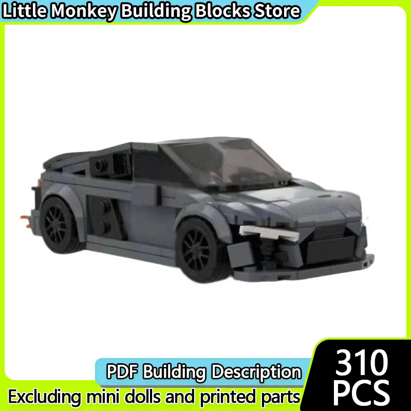 

Speed Racing Car Model MOC Building Bricks R8 Hardtop Sports Car Modular Technology Children Holiday Gifts Assemble Toys Suit
