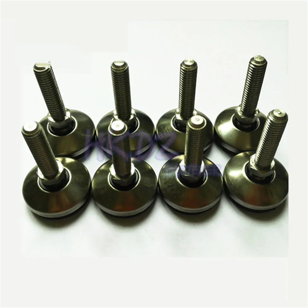 1pcs M8 M6 304 Stainless Steel Nylon Adjustment Screw Adjustable Movable Foot Pad Table Chair Accessories