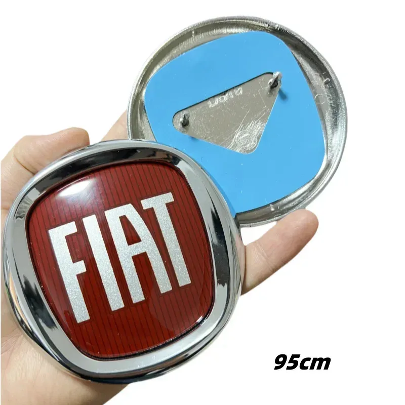 95mm/120mm ABS FIAT Car Hood Accessory-grill Emblem for Doblo Tipo Panda Ducato Fiorino Grande Punto 500X 500 Freemont Stilo