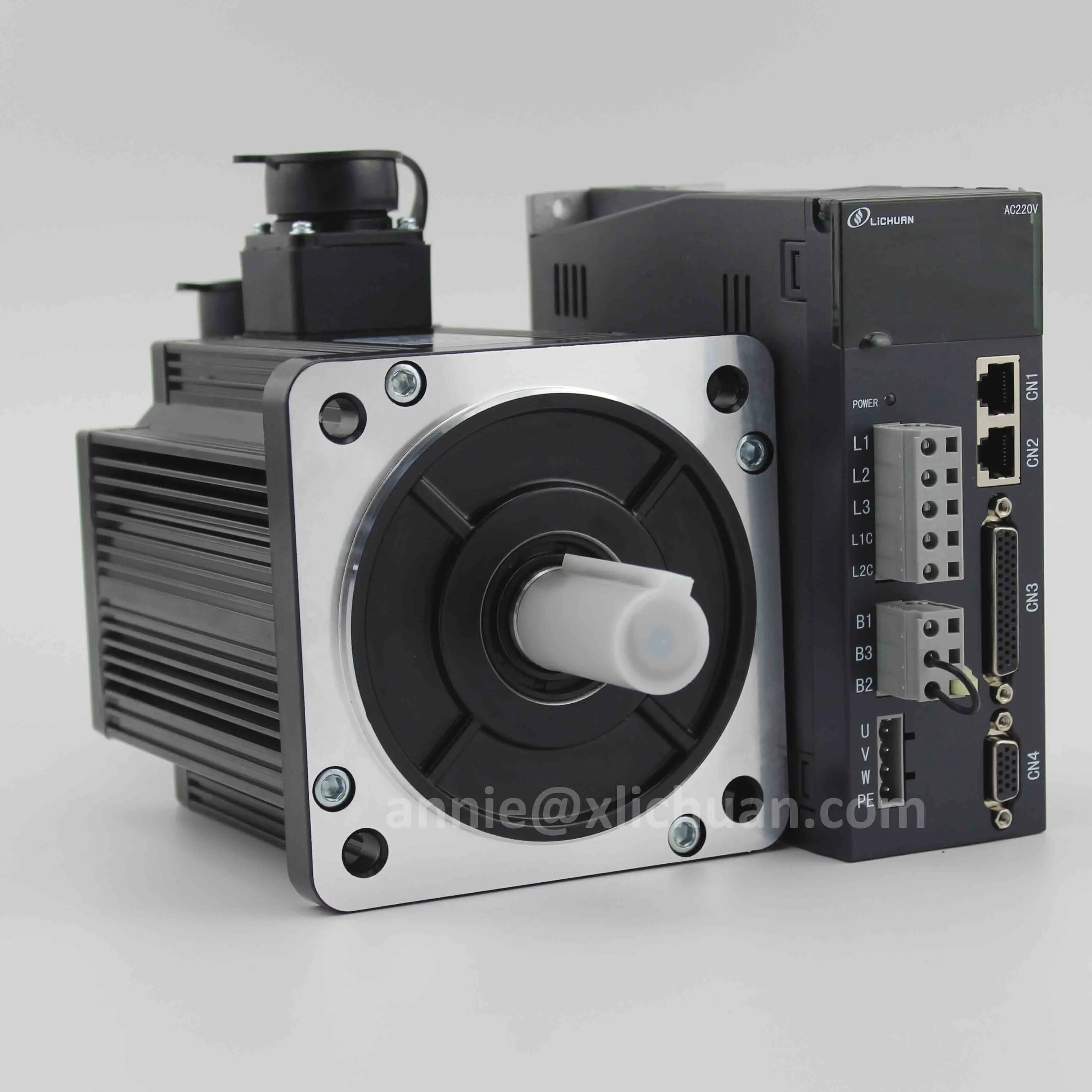 Lichuan Servo Factory 1KW 10Nm Servo Motor 2500rpm 130ST-M10010B with A4 Servo Driver Set 2500ppr Incremental Encoder