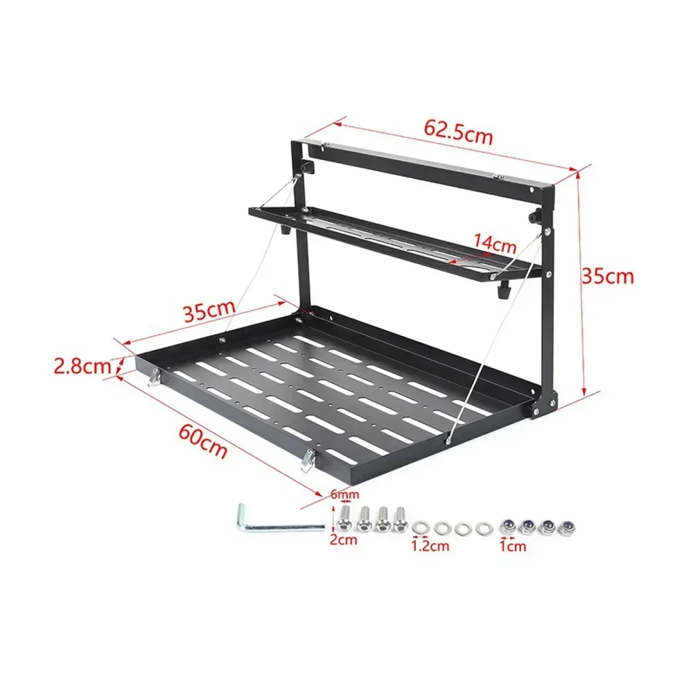 For Tank 300 2021 2022 2023 2024 Off-road 4x4 Tailgate Storage Rack Foldable Trim Trunk Storage Rack Table Board Extension Rack