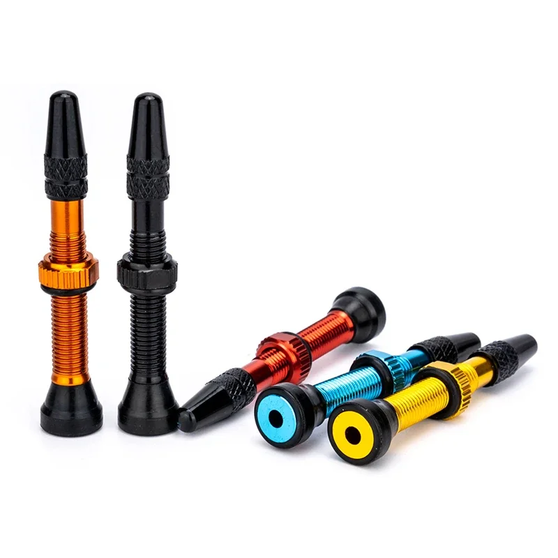 ZTTO Mountain Bike 1 Piece Tubeless Vacuum Valve Aluminum Alloy 40/60mm Extended Presta Valves EIEIO Bicycle Accessories