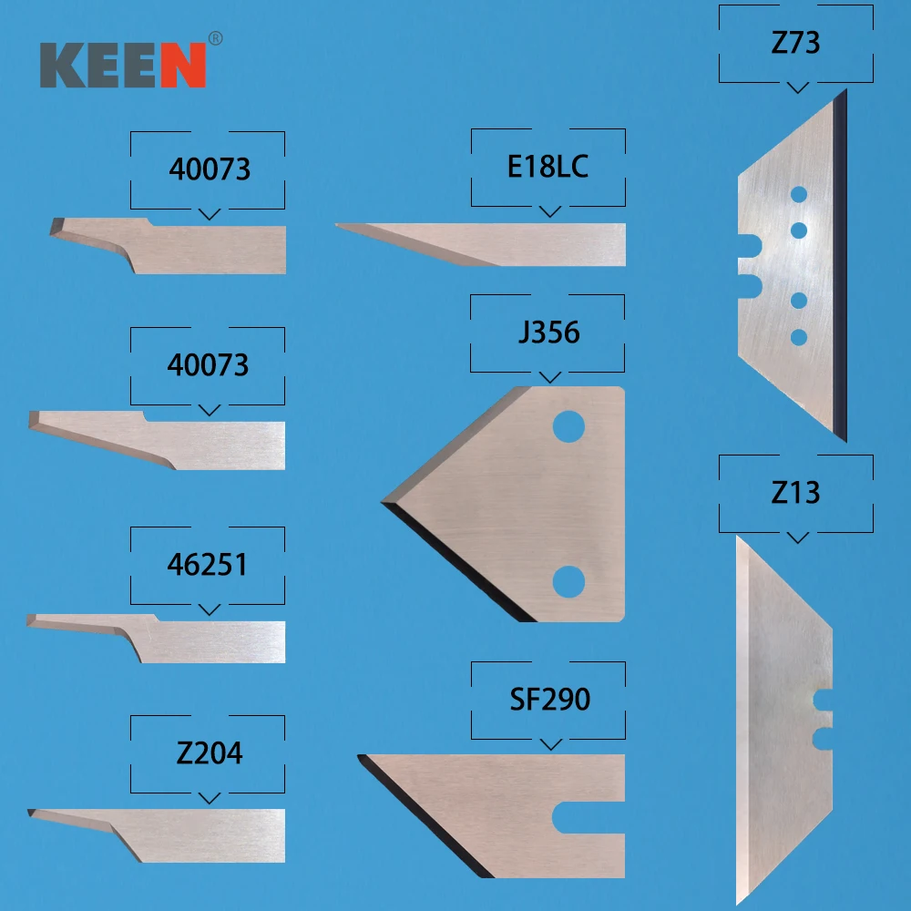 Imagem -05 - Keentools Oscilante Zund Faca de Corte Digital Cortador Couro Carboneto Tungstênio Grooving Lâmina para Dobrar Espuma da Caixa