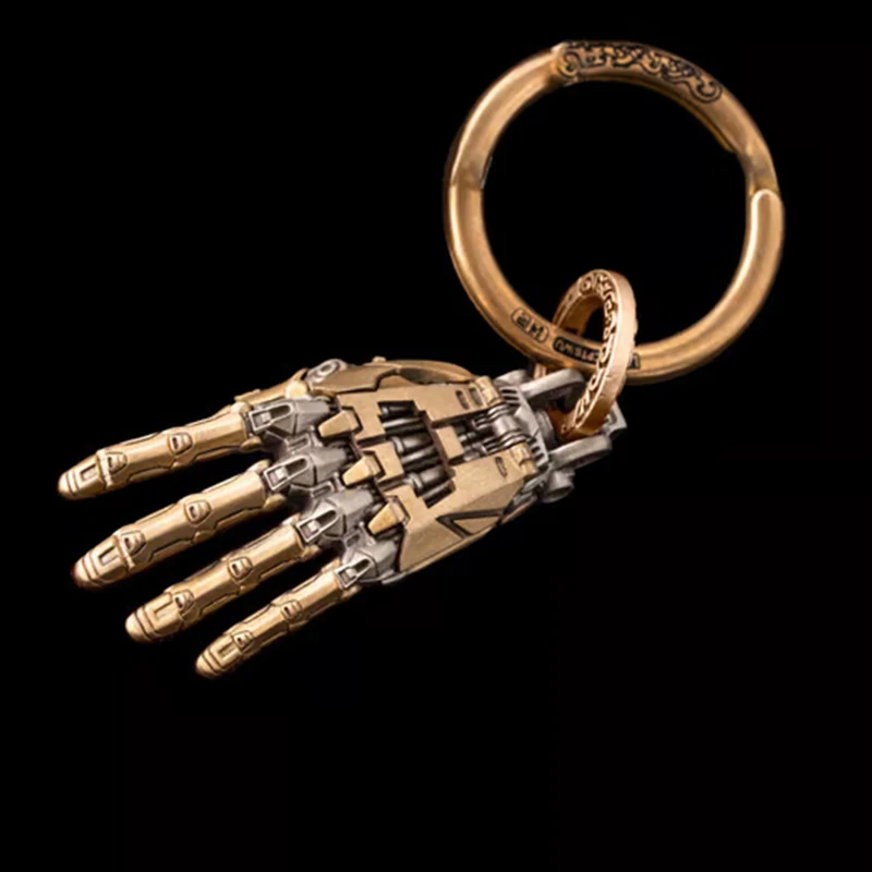 For Men Women Robot Hand Pendant Movable Finger Joints Mechanical Bionic Hand Pendant Robot Hand Charm Jewelry