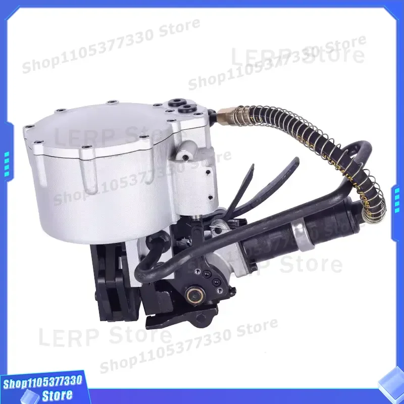 KZ 32mm Pneumatic Steel Belt Strapping Machine Heavy Duty High Tension Metal Strap Tensioner Tool for Industrial Packaging