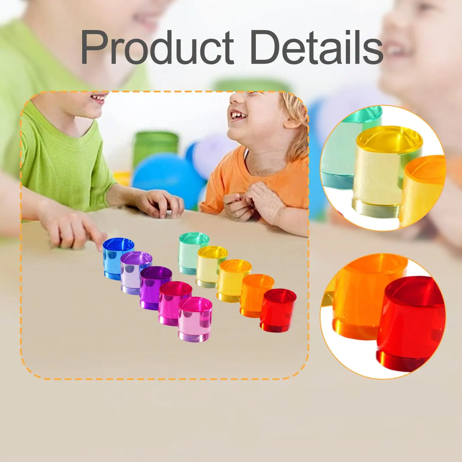 Ensemble de blocs de construction arc-en-ciel, jouets éducatifs pour enfants, reconnaissance des couleurs, entraînement