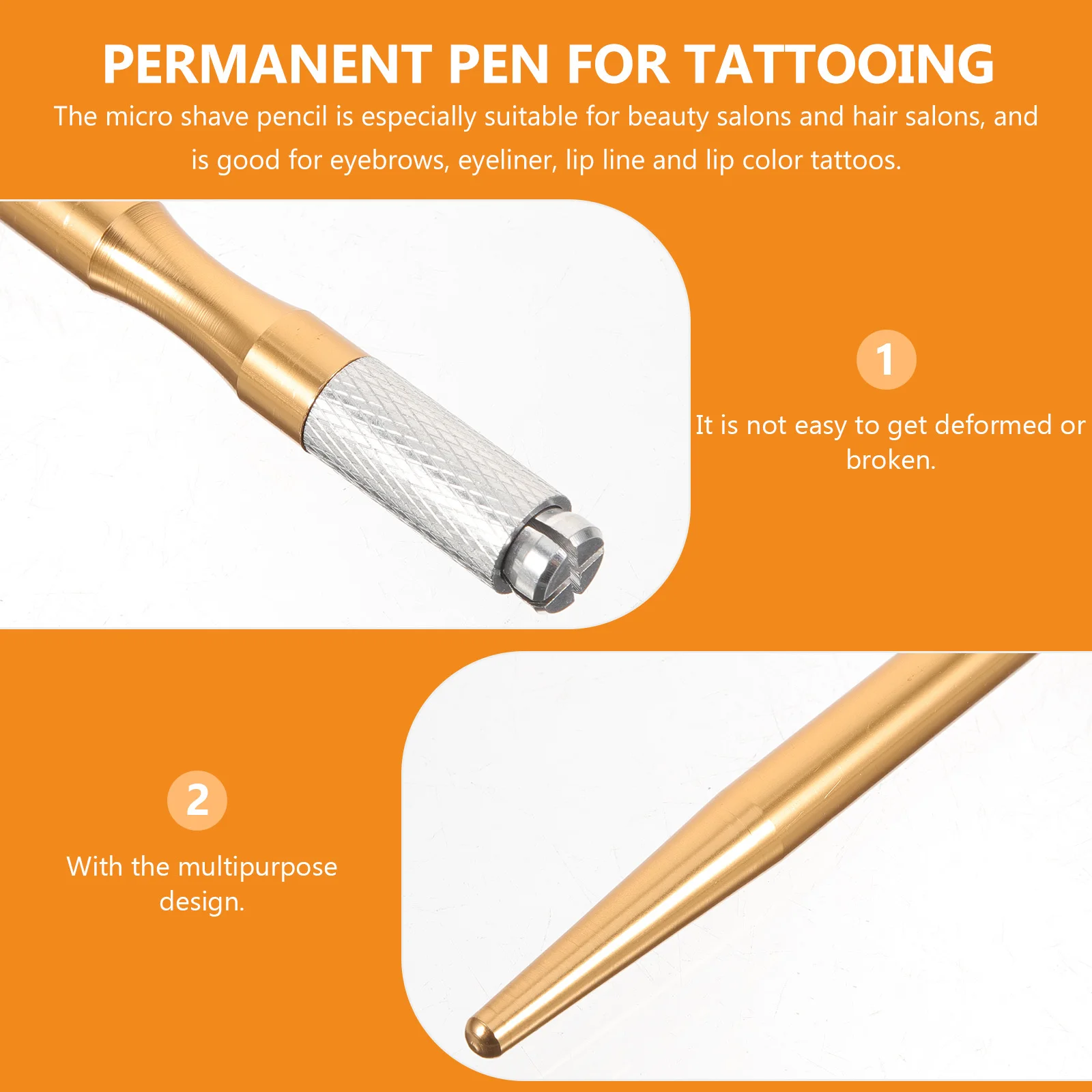 

3Pcs Professional Eyebrow Tattoo Pen Handheld Microblading Needle Holder for Salon Microblading Tools