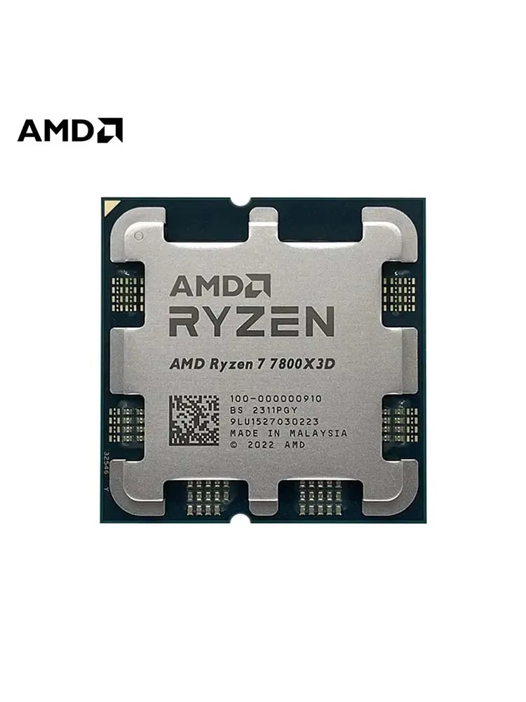 AMD-Processeur Ryzen 7 7800X3D, processeur R7 7800X3D, 5.0 GHz, 8 cœurs, 16 fils, prise en charge de la carte mère AM5, 5NM, 96M, X670, B650