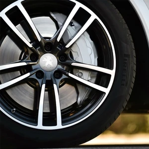 Autorad Centro Cap, Hub Cap, Decal Adhesive Emblem, Accessoires für Peugeot 108, 2008, 206, 207, 3008, 208, 407, 106, 206, 307, 508, 56, 60 Millimeter 8 Hauptverkäufe Peugot Emblem 206 - №2